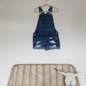 American Eagle Short Overalls